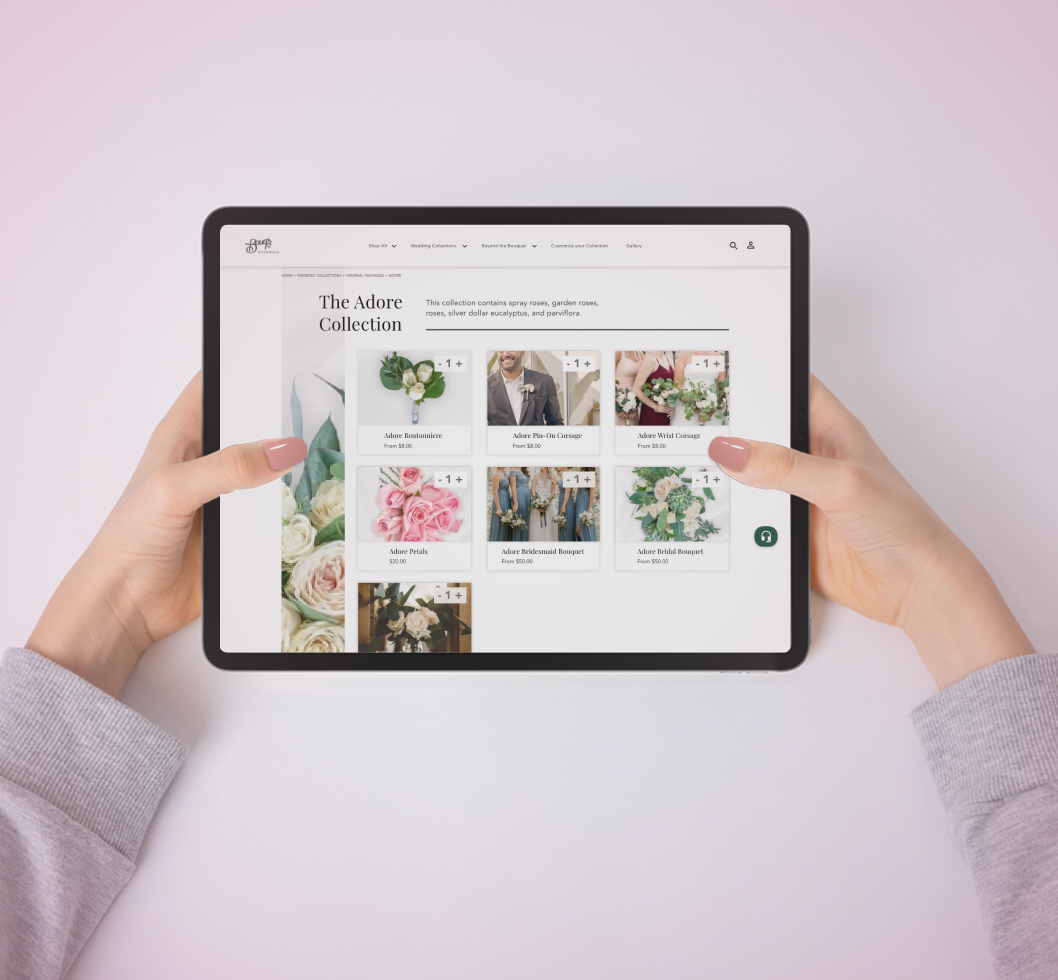 Bouqs site redesign thumbnail