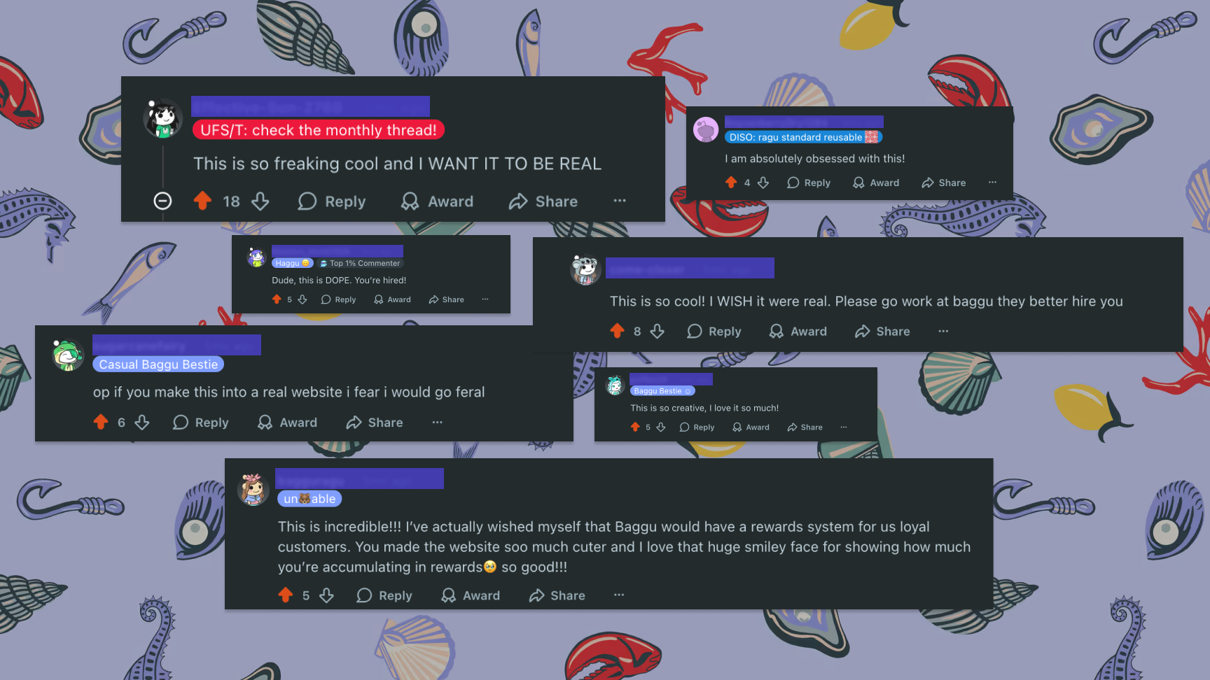 Reusable bags inventory