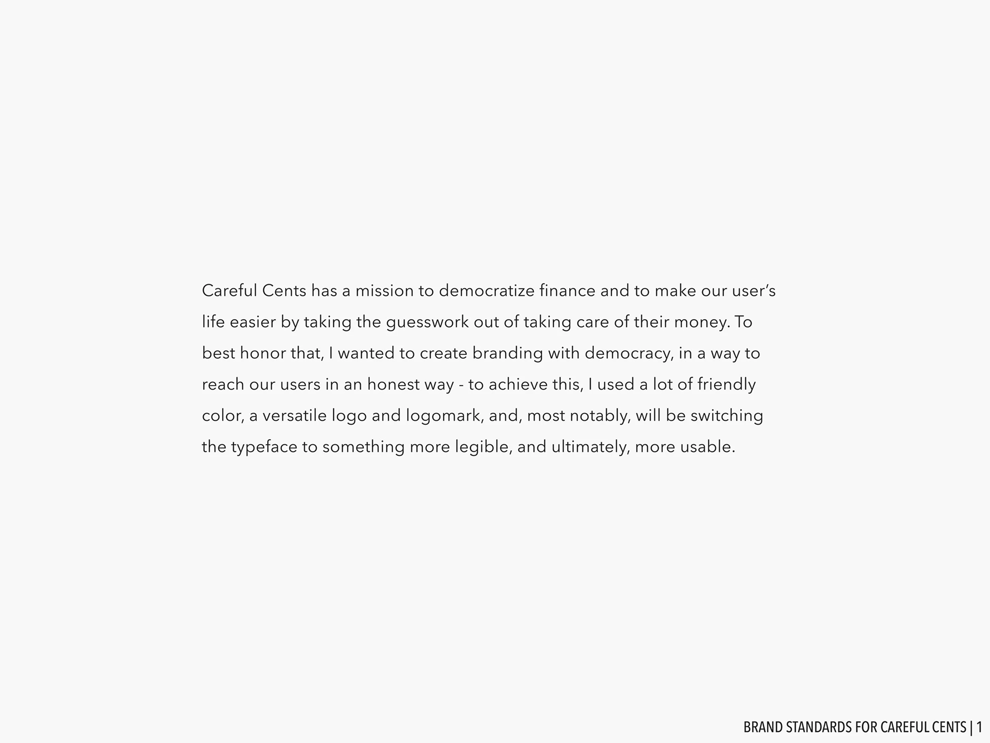 careful-cents branding