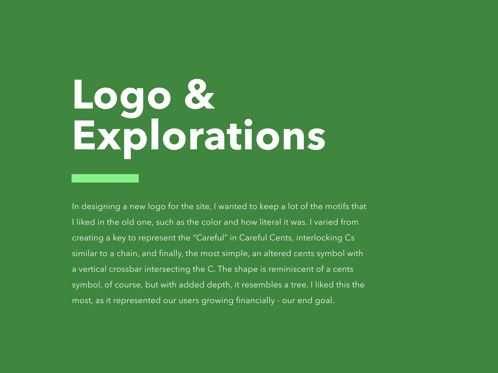 careful-cents branding