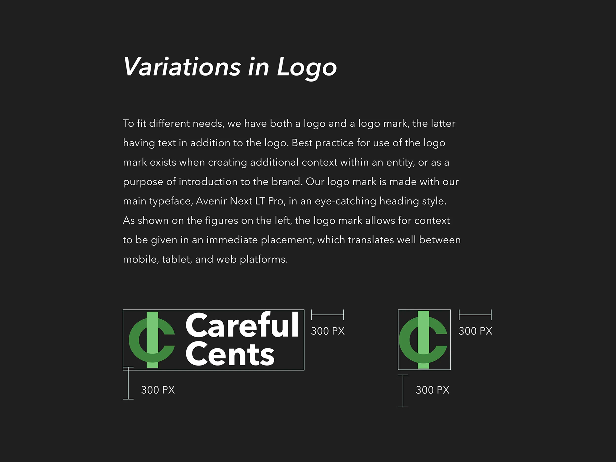 careful-cents branding