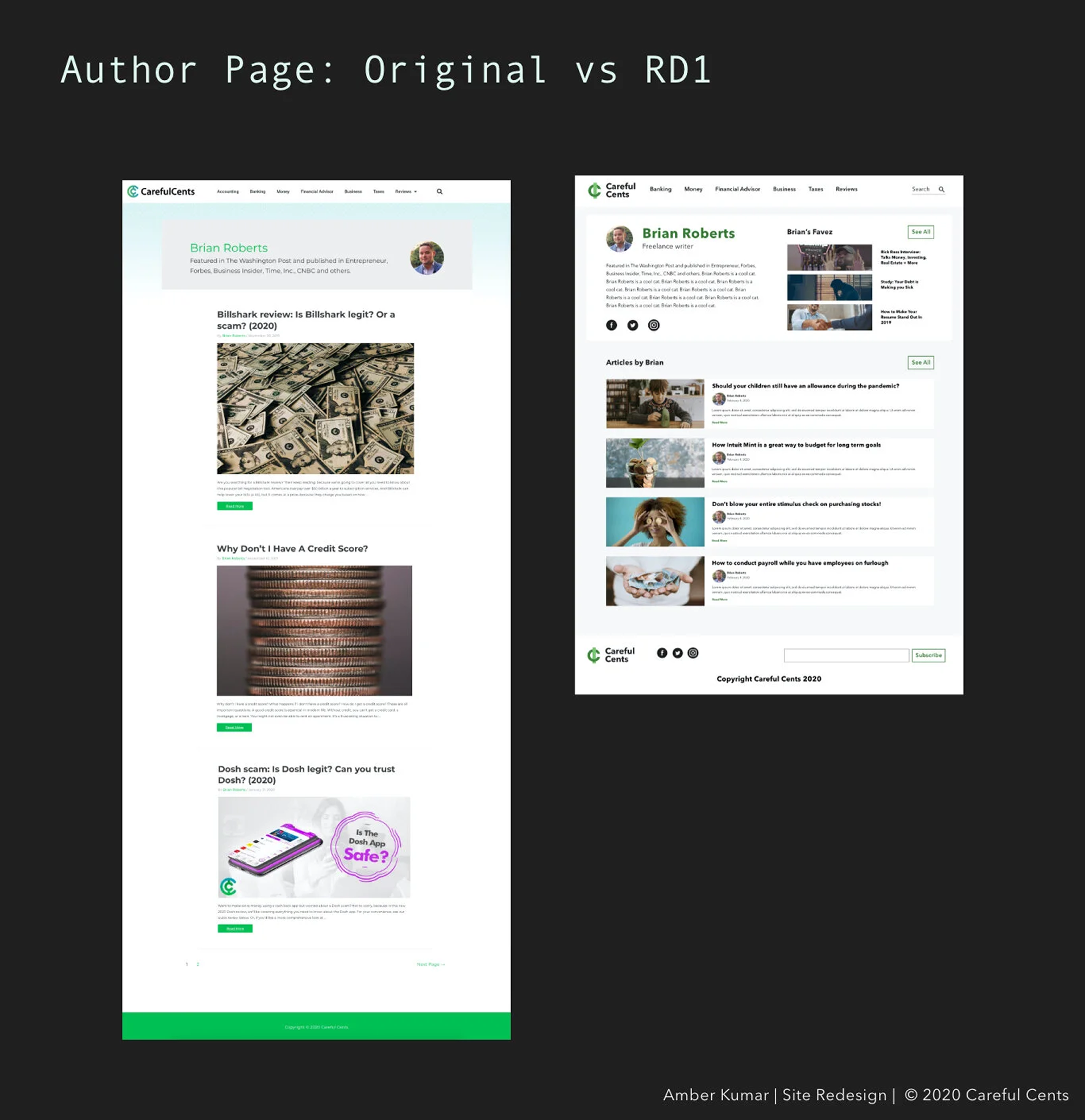 careful-cents branding