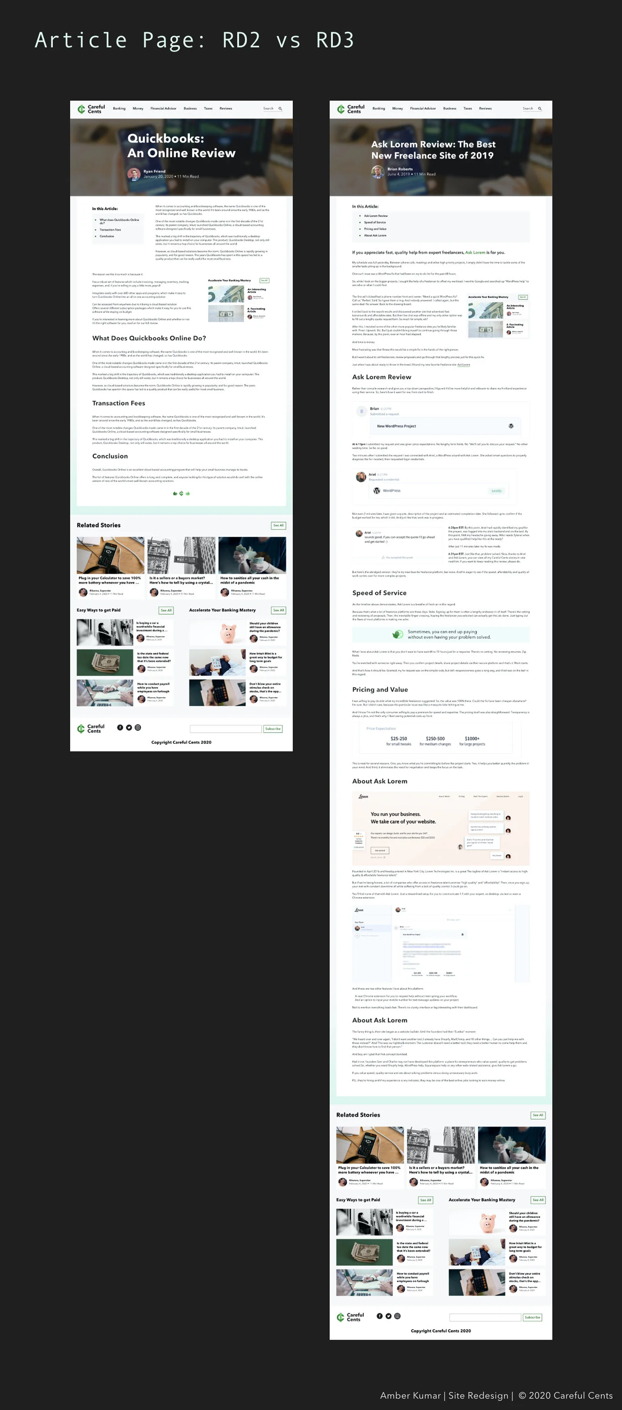 careful-cents branding