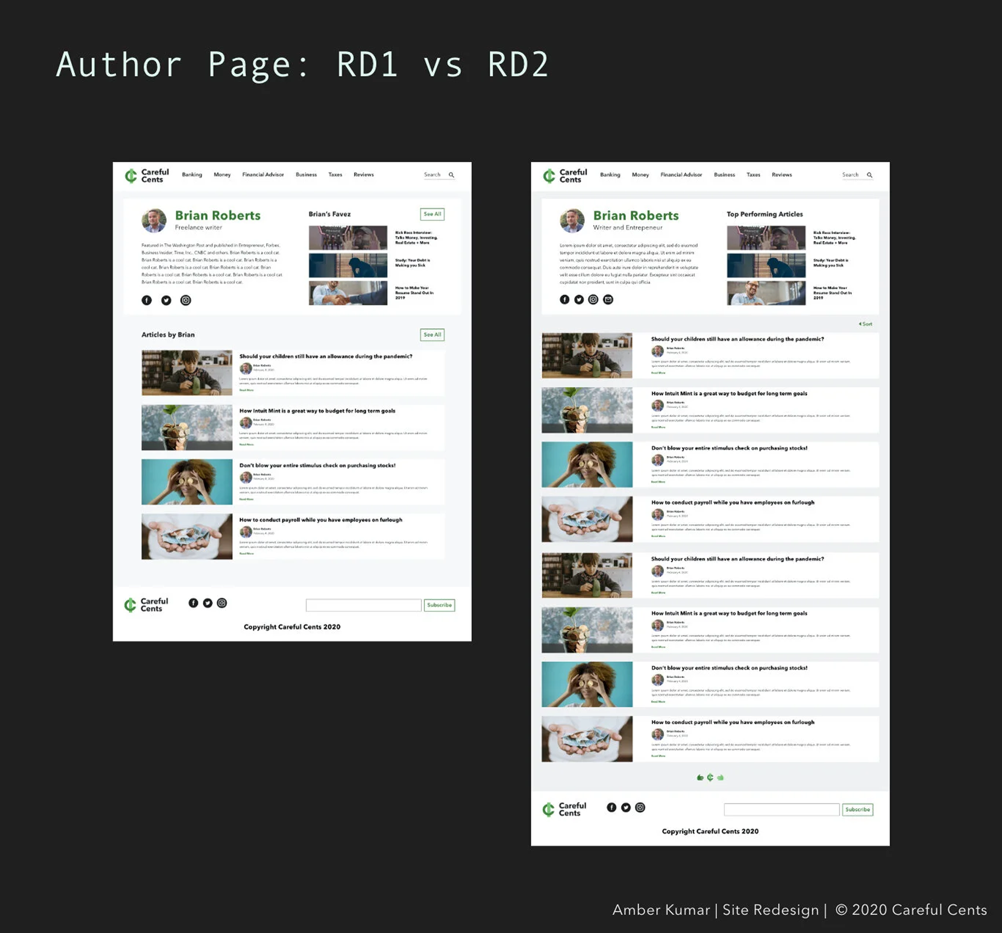 careful-cents branding