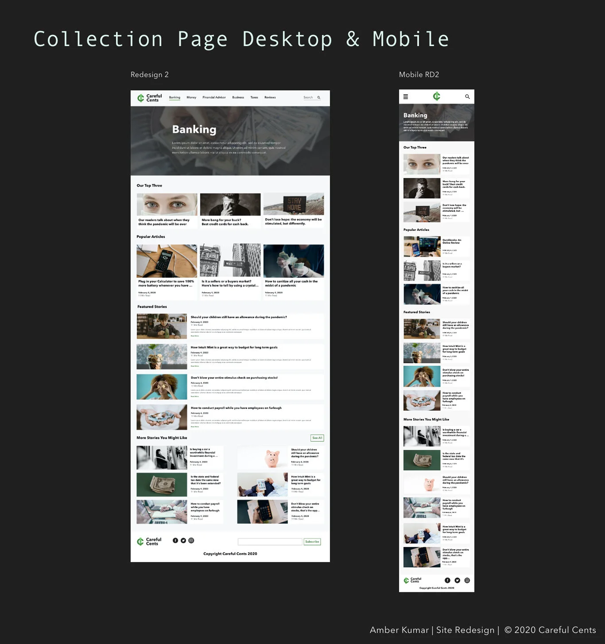 careful-cents branding