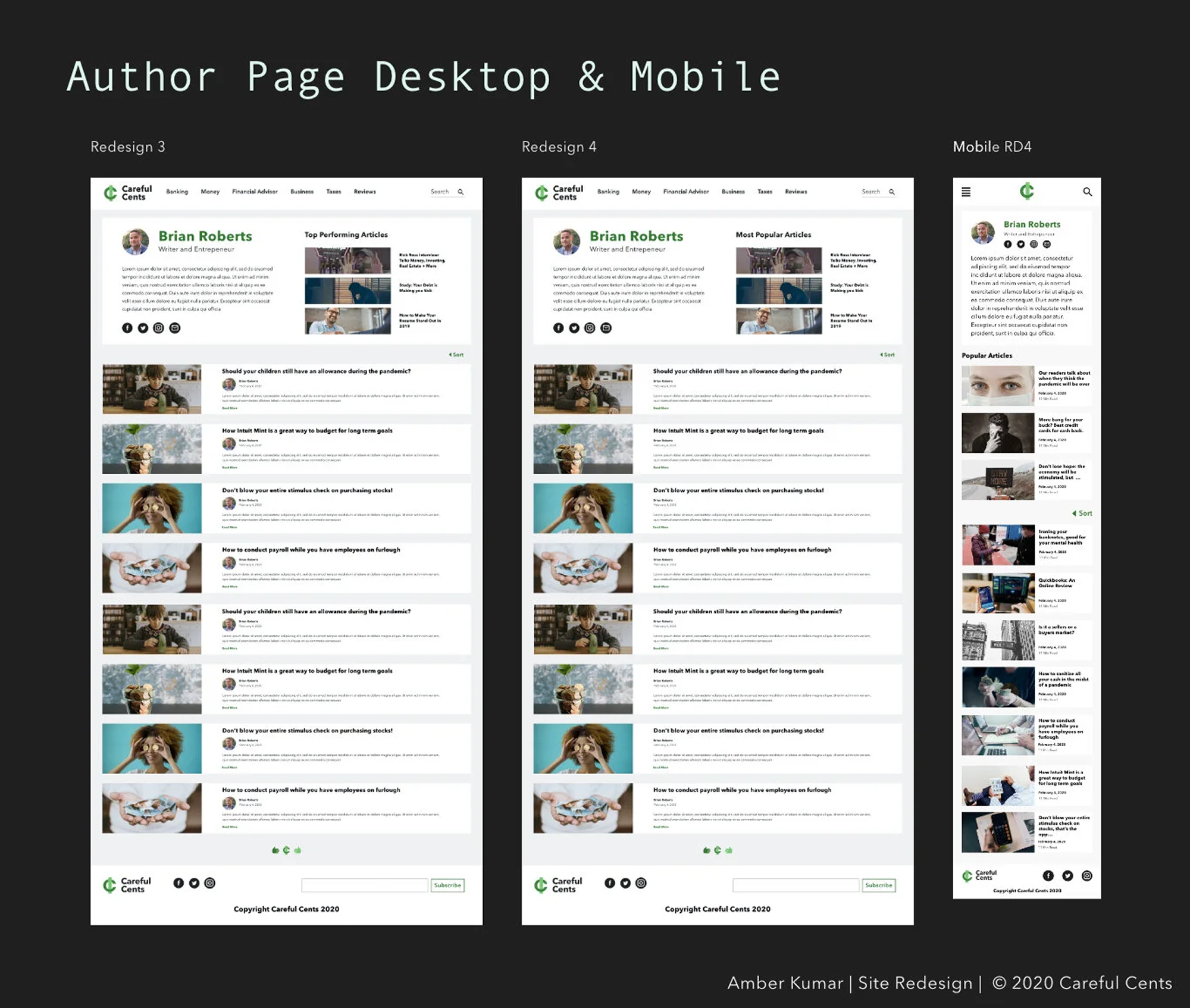 careful-cents branding