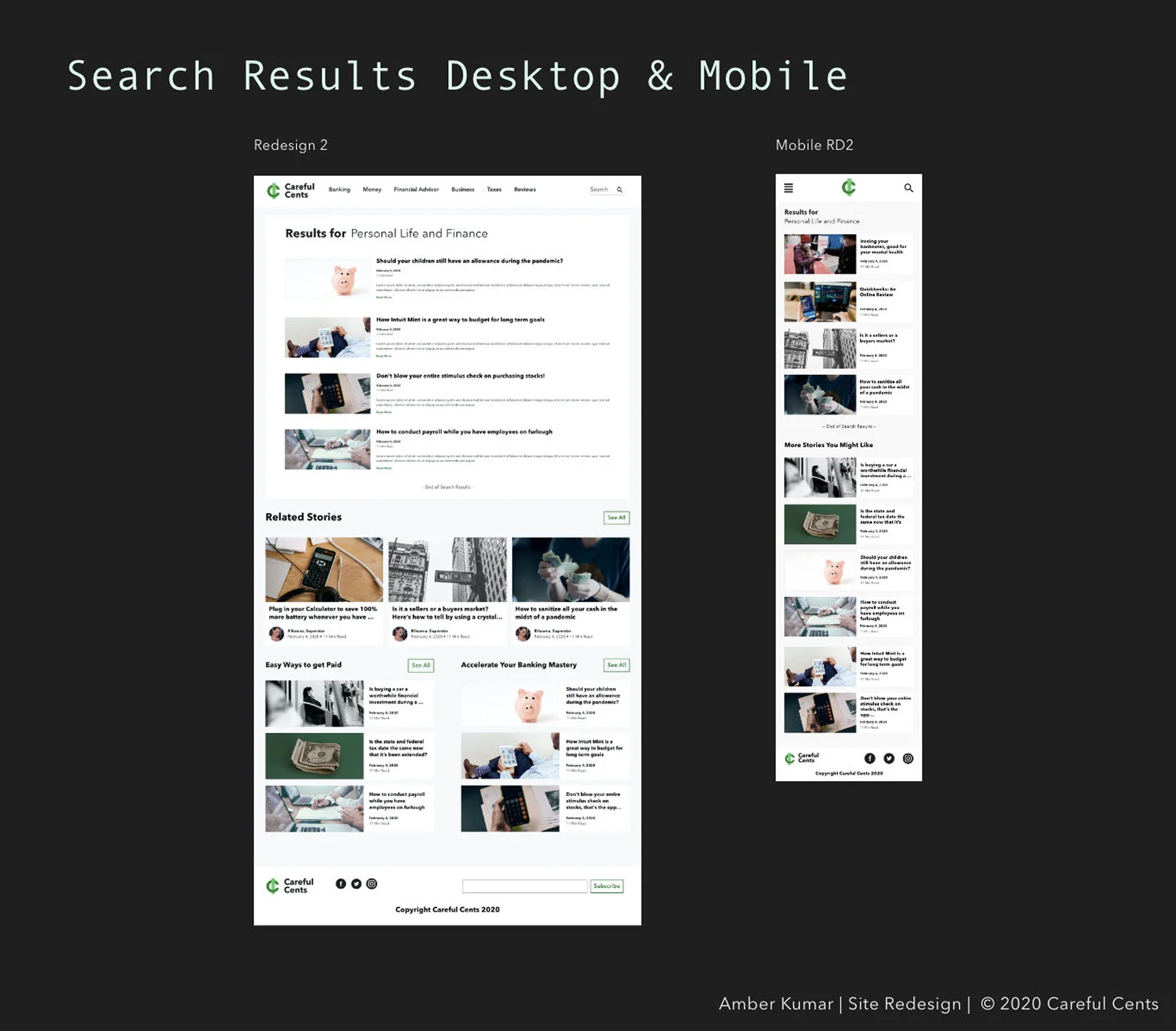 careful-cents branding