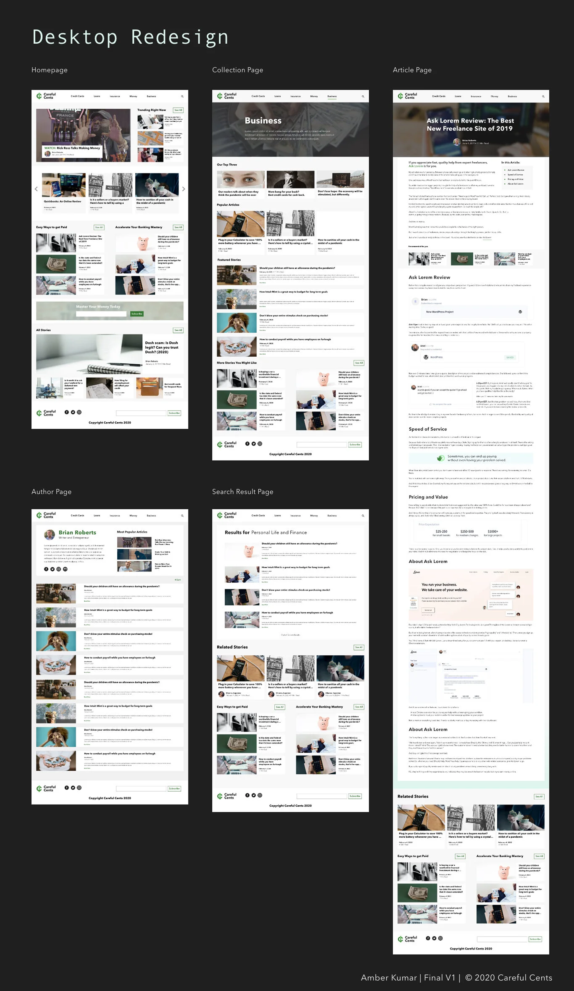 careful-cents branding