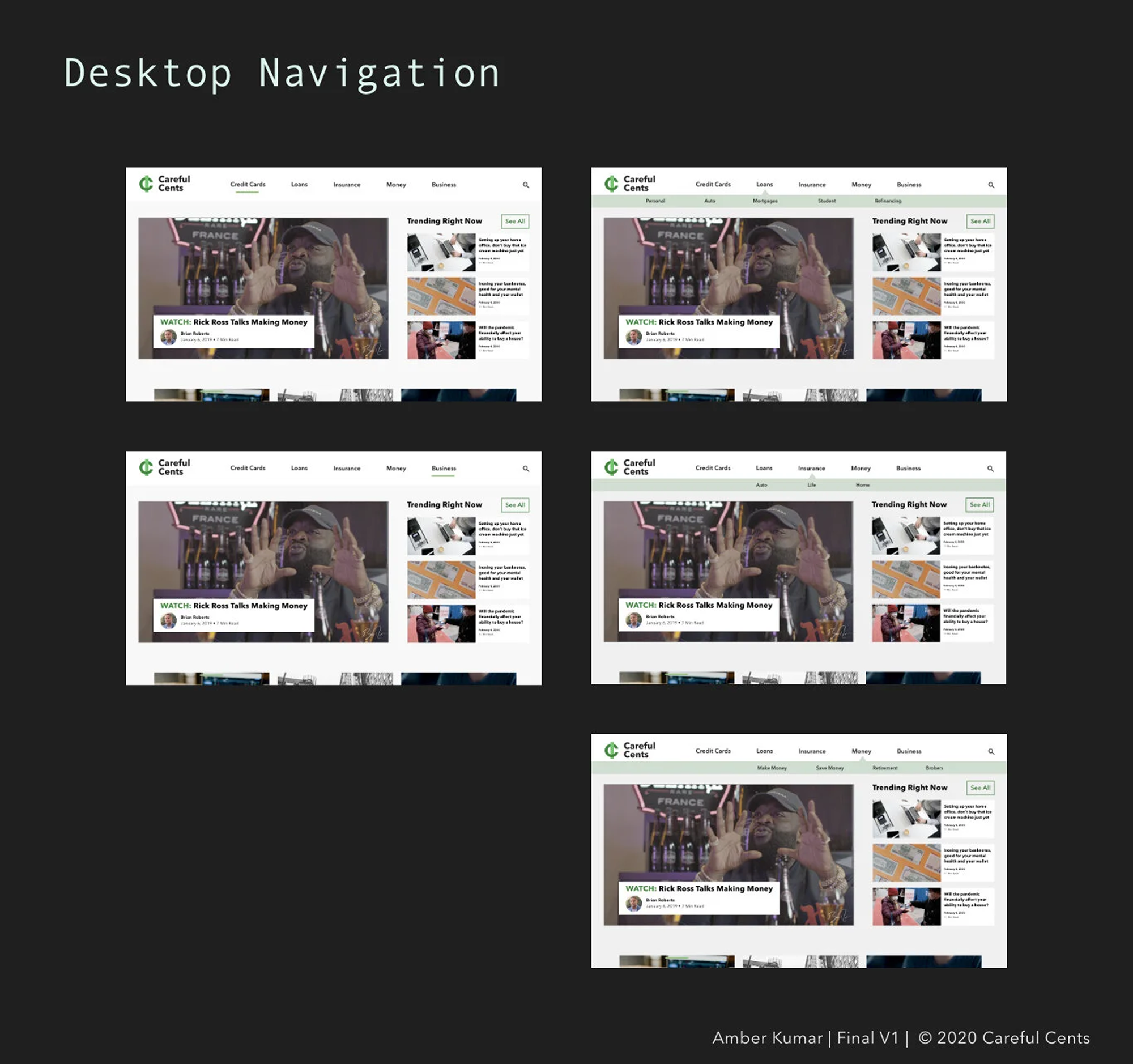 careful-cents branding