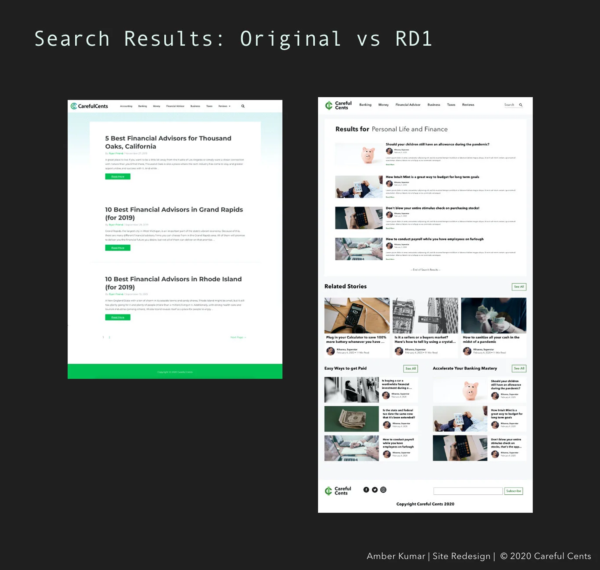 careful-cents branding