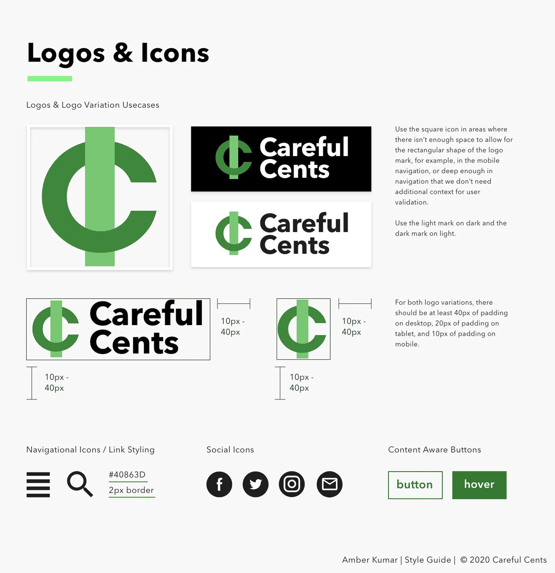 careful cents styleguide