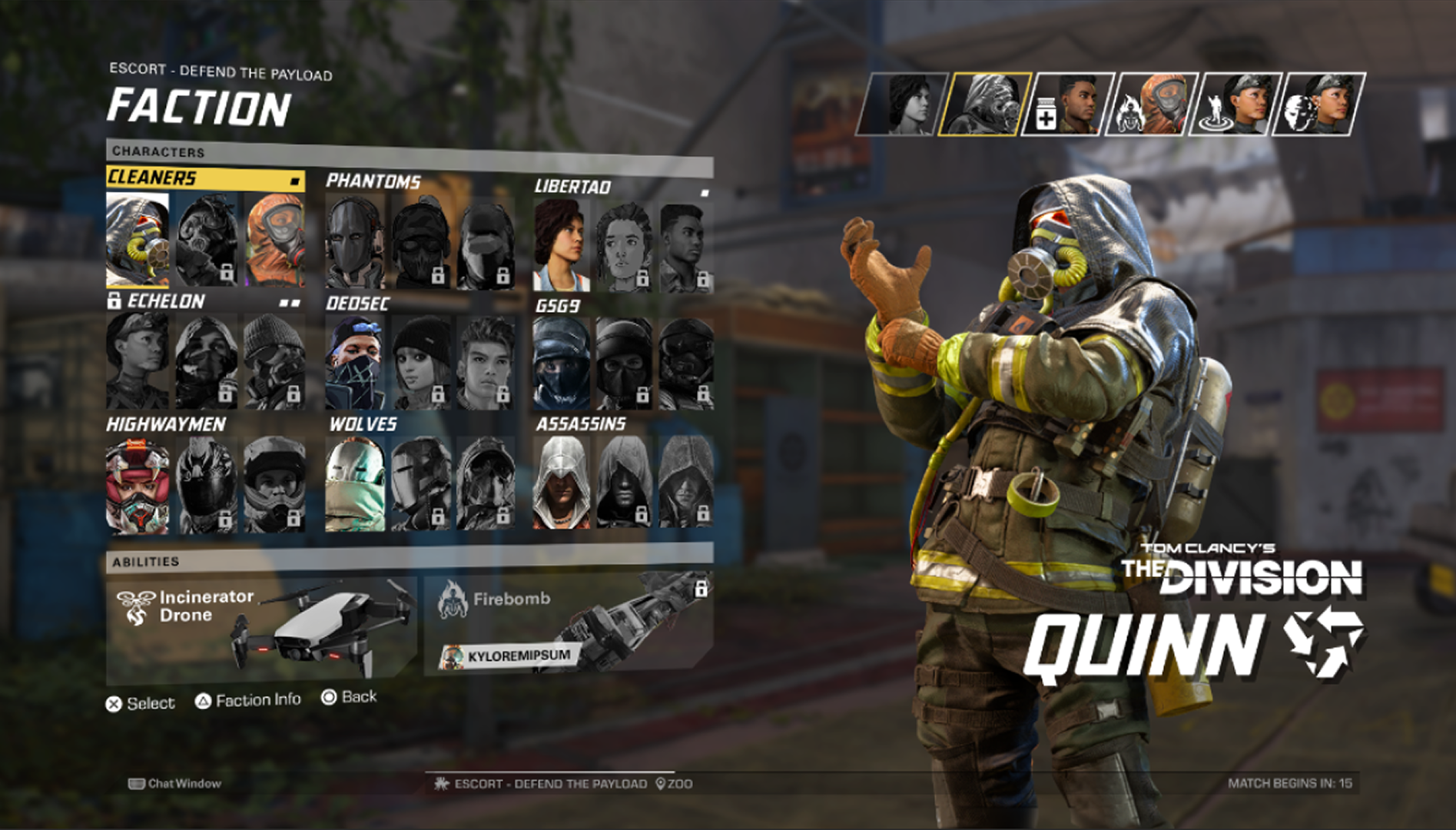 Final UI mock for ability select restriction in XDefiant