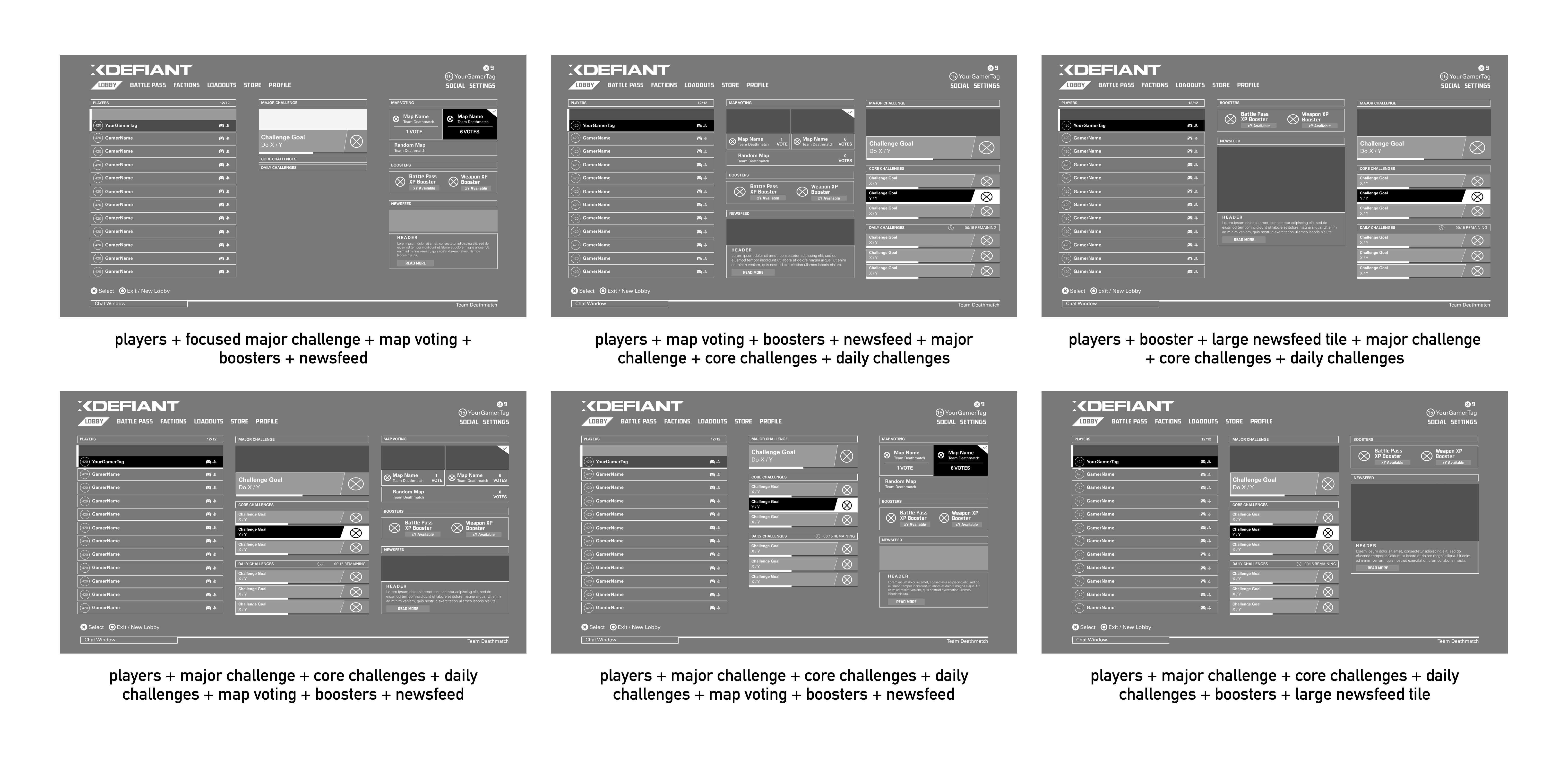 Low fidelity modular lobby redesign exploration