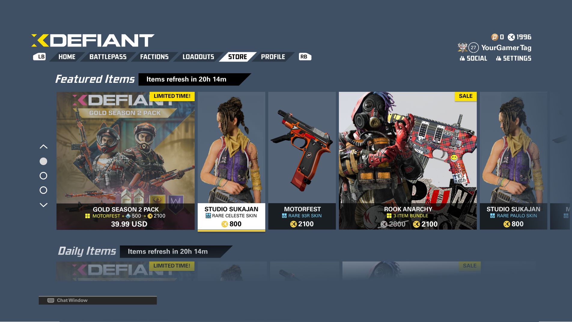 Inactive bundle tile state